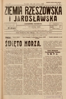 Ziemia Rzeszowska i Jarosławska : czasopismo narodowe. 1933, nr 26