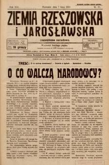 Ziemia Rzeszowska i Jarosławska : czasopismo narodowe. 1933, nr 27