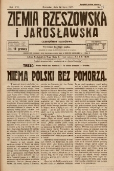 Ziemia Rzeszowska i Jarosławska : czasopismo narodowe. 1933, nr 28