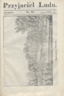 Przyjaciel Ludu. R.9, [T.1], No. 22 (26 listopada 1842)