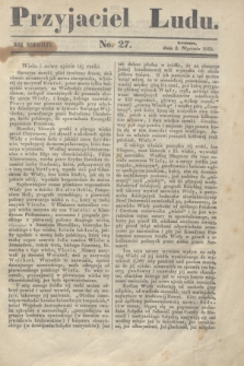Przyjaciel Ludu. R.9, [T.2], No. 27 (2 stycznia 1843)
