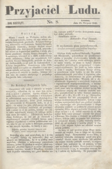 Przyjaciel Ludu. R.10, [T.1], No. 8 (19 sierpnia 1843)