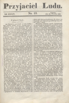 Przyjaciel Ludu. R.10, [T.1], No. 13 (23 września 1843)