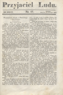 Przyjaciel Ludu. R.10, [T.1], No. 17 (21 października 1843)