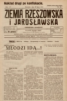 Ziemia Rzeszowska i Jarosławska : czasopismo narodowe (nakład drugi po konfiskacie). 1933, nr 30