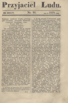 Przyjaciel Ludu. R.11, [T.1], No. 21 (22 listopada 1844)