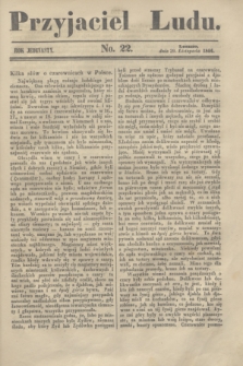 Przyjaciel Ludu. R.11, [T.1], No. 22 (29 listopada 1844)