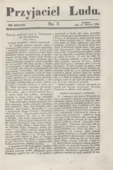 Przyjaciel Ludu. R.12, No. 7 (16 sierpnia 1845)