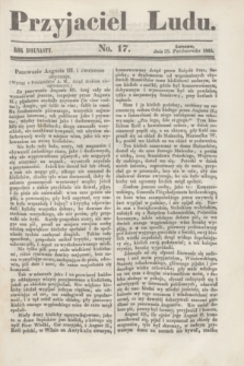 Przyjaciel Ludu. R.12, No. 17 (25 października 1845)