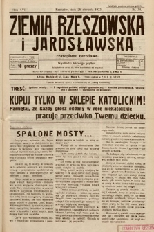 Ziemia Rzeszowska i Jarosławska : czasopismo narodowe. 1933, nr 34