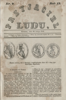 Przyjaciel Ludu. R.13, [T.1], Nr. 9 (28 lutego 1846)