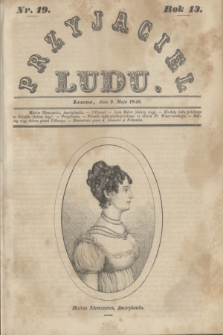 Przyjaciel Ludu. R.13, [T.1], Nr. 19 (9 maja 1846)