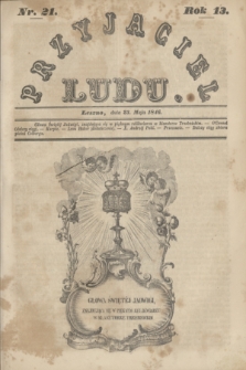 Przyjaciel Ludu. R.13, [T.1], Nr. 21 (23 maja 1846)