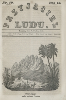 Przyjaciel Ludu. R.13, [T.2], Nr. 50 (12 grudnia 1846)