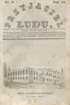 Przyjaciel Ludu. R.14, [T.1], Nr. 9 (27 lutego 1847)