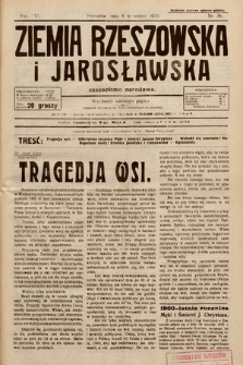 Ziemia Rzeszowska i Jarosławska : czasopismo narodowe. 1933, nr 36