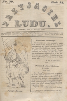 Przyjaciel Ludu. R.14, [T.2], Nr. 39 (25 września 1847)