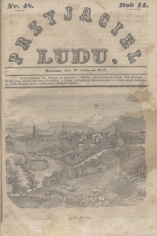 Przyjaciel Ludu. R.14, [T.2], Nr. 48 (27 listopada 1847)