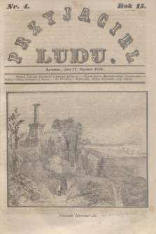 Przyjaciel Ludu. R.15, [T.1], Nr. 4 (22 stycznia 1848)