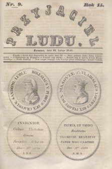 Przyjaciel Ludu. R.15, [T.1], Nr. 9 (26 lutego 1848)