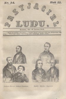 Przyjaciel Ludu. R.15, [T.1], Nr. 24 (10 czerwca 1848)