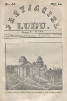 Przyjaciel Ludu. R.15, [T.2], Nr. 27 (1 lipca 1848)