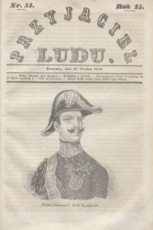 Przyjaciel Ludu. R.15, [T.2], Nr. 51 (16 grudnia 1848)