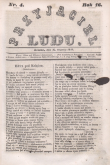 Przyjaciel Ludu. R.16, [T.1], Nr. 4 (27 stycznia 1849)