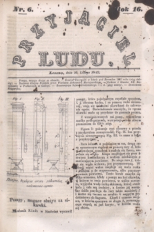 Przyjaciel Ludu. R.16, [T.1], Nr. 6 (10 lutego 1849)