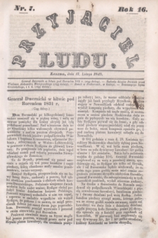 Przyjaciel Ludu. R.16, [T.1], Nr. 7 (17 lutego 1849)