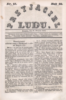 Przyjaciel Ludu. R.16, [T.1], Nr. 17 (21 września 1849)