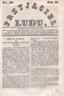 Przyjaciel Ludu. R.16, [T.1], Nr. 20 (26 października 1849)