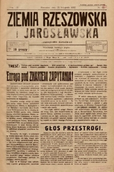 Ziemia Rzeszowska i Jarosławska : czasopismo narodowe. 1933, nr 47