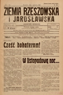 Ziemia Rzeszowska i Jarosławska : czasopismo narodowe. 1933, nr 48