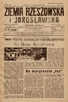 Ziemia Rzeszowska i Jarosławska : czasopismo narodowe. 1933, nr 51