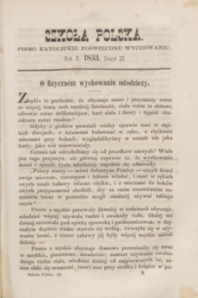Szkoła Polska : pismo katolickie poświęcone wychowaniu. R.5, zeszyt 3 (1853)