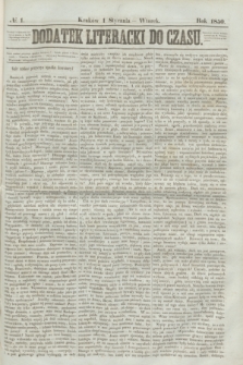 Dodatek Literacki do Czasu. 1850, № 1 (1 stycznia)