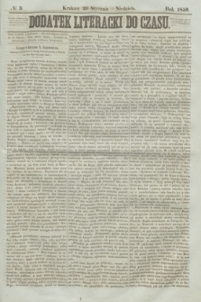 Dodatek Literacki do Czasu. 1850, № 3 (20 stycznia)