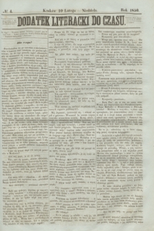 Dodatek Literacki do Czasu. 1850, № 4 (10 lutego)