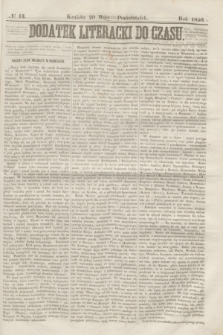 Dodatek Literacki do Czasu. 1850, № 13 (20 maja)