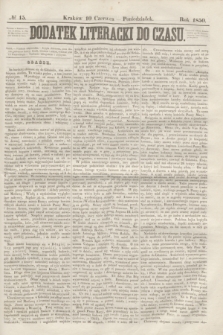 Dodatek Literacki do Czasu. 1850, № 15 (10 czerwca)