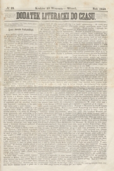 Dodatek Literacki do Czasu. 1850, № 23 (10 września)
