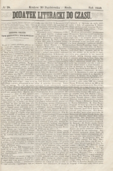 Dodatek Literacki do Czasu. 1850, № 28 (30 października)