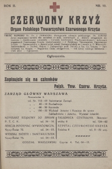 Czerwony Krzyż : organ Polskiego Towarzystwa Czerwonego Krzyża. 1920, nr 10