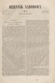 Dziennik Narodowy. R.1, [T.1], kwartał I, nr 7 (15 maja 1841)