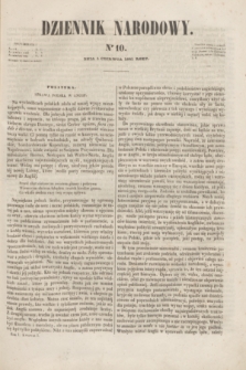 Dziennik Narodowy. R.1, [T.1], kwartał I, nr 10 (5 czerwca 1841)