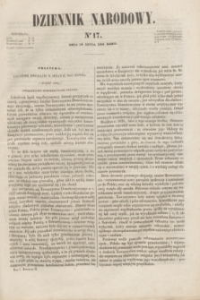 Dziennik Narodowy. R.1, [T.1], kwartał II, nr 17 (24 lipca 1841)