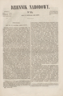 Dziennik Narodowy. R.1, [T.1], kwartał III, nr 33 (13 listopada 1841)