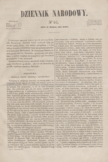Dziennik Narodowy. R.1, [T.1], kwartał IV, nr 52 (26 marca 1842)