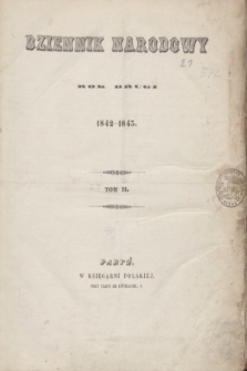 Dziennik Narodowy. R.2, skazówka przedmiotów w tomie 2im Dziennika Narodowego (1842/1843)